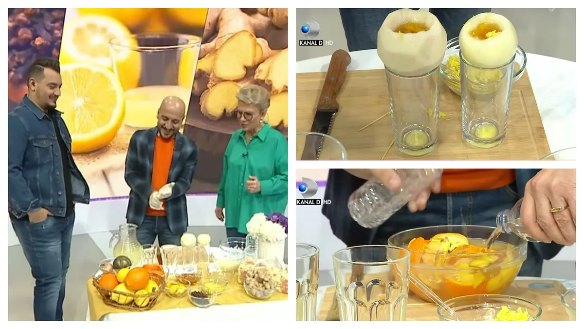 Cesur Durak prezentând rețetele cu ridiche, ceapă și miere la Teo Show